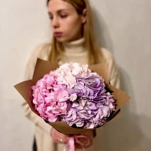 Монобукет - Нежные гортензии