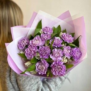 Букет диантусов Сиреневое облако