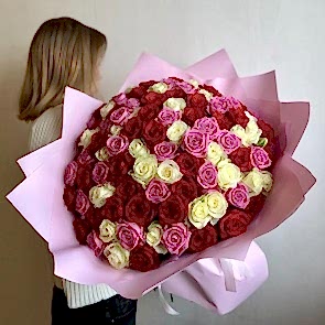 Монобукет из роз - Любовное признание